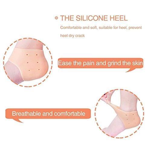 1277 Anti Crack Silicon Gel Heel Moisturizing Socks for Foot Care Men Women (Loose Pack) - SkyShopy 1277 Anti Crack Silicon Gel Heel Moisturizing Socks for Foot Care Men Women (Loose Pack) - SkyShopy